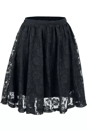 Gothicana Lyhyt hame - Pitsipäällysteinne hame - S- 4XL - varten Naiset