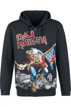 Iron Maiden Vetoketjuhuppari - The Trooper - Battlefield - M - varten Miehet
