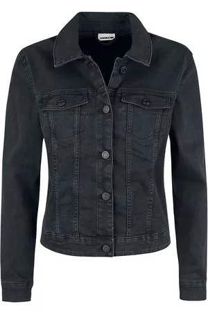 Noisy May Farkkutakki - NMDebra Black Wash Denim Jacket - XS- S - varten Naiset