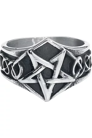 etNox hard and heavy Gootti Sormus - Pentagram - varten