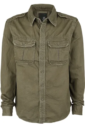 Brandit Pitkähihainen - Vintage Shirt kauluspaita - S- XXL - varten Miehet