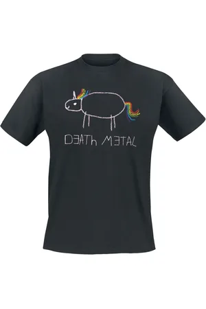Death Metal Yksisarvinen T-paita - XL- 4XL - varten Miehet