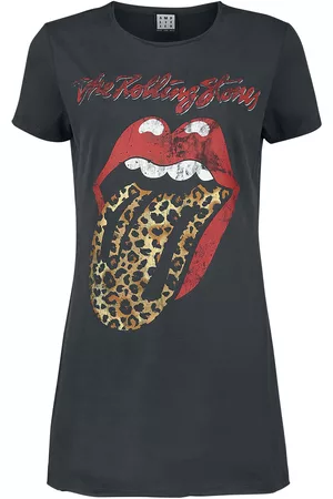 The Rolling Stones Lyhyt mekko - Amplified Collection - Leopard Tongue - S- XXL - varten Naiset