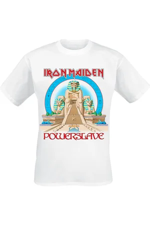 Iron Maiden T-paita - Powerslave World Slavery Tour 1984-1985 - S- XXL - varten Miehet