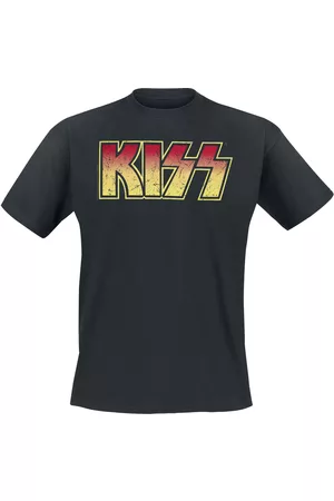 Kiss T-paita - Distressed Logo - S- 5XL - varten Miehet