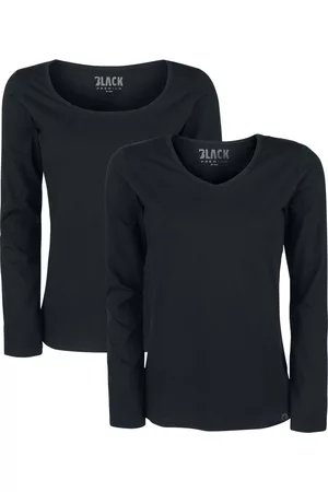 EMP Pitkähihainen paita - Pitkähihainen paita (2 kpl setti) - S- 3XL - varten Naiset