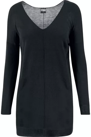 Urban classics Svetari - Fine Knit Oversize V-Neck Sweater svetari - S- M - varten Naiset