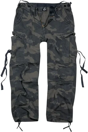Brandit Reisitaskuhousut - M65 Vintage Trousers reisitaskuhousut - S- XXL - varten Miehet
