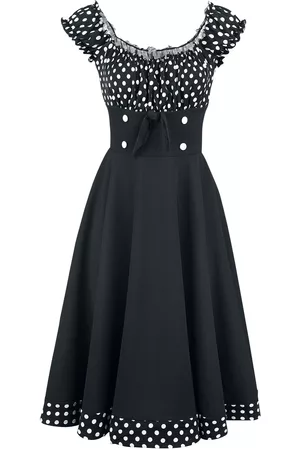 Belsira Rockabilly Keskipitkä mekko - Schulterfreies Swing-Kleid - XS- 3XL - varten Naiset