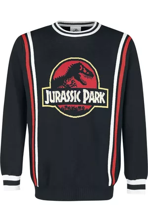Jurassic Park Neulepaita - Retro Logo - M- XL - varten Miehet