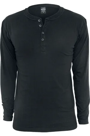 Urban classics Pitkähihainen paita - Basic Henley - M- XXL - varten Miehet