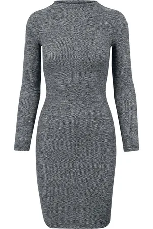 Urban classics Lyhyt mekko - Ladies Rib Dress lyhyt mekko - XS- XL - varten Naiset