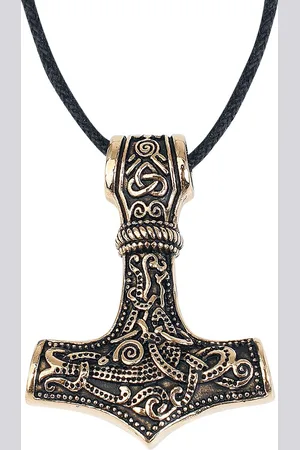 etNox hard and heavy Kaulakoru - Golden Thor´s Hammer - varten