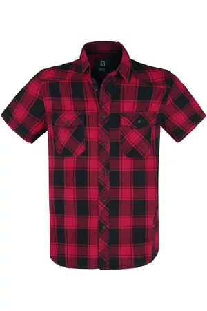 Brandit Lyhythihainen kauluspaita - Half-Sleeve Checked Shirt ruutupaita - S- 7XL - varten Miehet