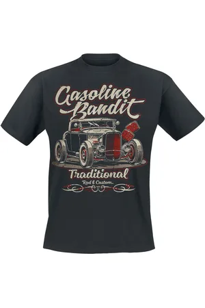GASOLINE BANDIT Rockabilly T-paita - Traditional - S- 3XL - varten Miehet