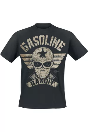 GASOLINE BANDIT Rockabilly T-paita - Wing Logo - S- XXL - varten Miehet