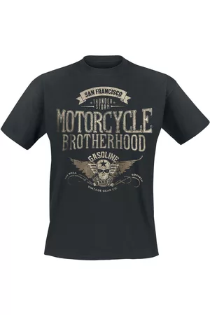 GASOLINE BANDIT Rockabilly T-paita - Motorcycle Brotherhood - S- XXL - varten Miehet