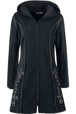 Innocent Gootti Vetoketjuhuppari - Embroidered Fleece Hood - S - varten Naiset