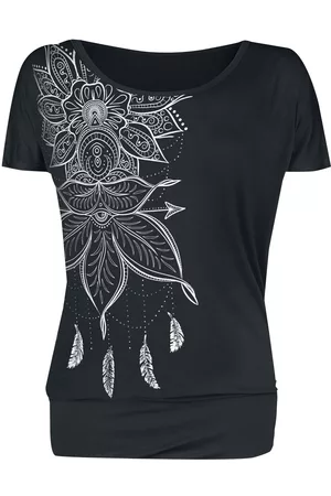 Gothicana T-paita - T-paita painatuksella ja pyöreällä pääntiellä - S - varten Naiset