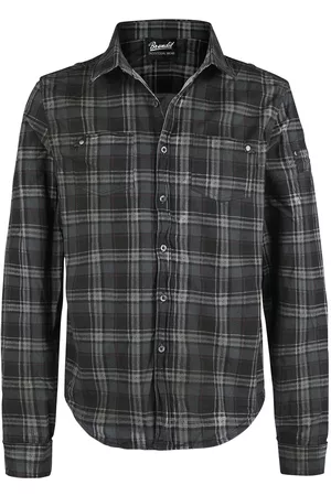 Brandit Pitkähihainen - Wire Shirt kauluspaita - S- M - varten Miehet