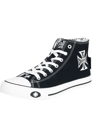 WEST COAST Rockabilly Varsitennarit - Iron Cross - EU40- EU46 - varten Miehet