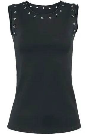 Gothicana Toppi - Toppi reikäniiteillä - S- XXL - varten Naiset