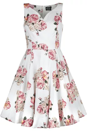 H&R London Rockabilly Keskipitkä mekko - Taraneh Swing Dress - XS- 6XL - varten Naiset
