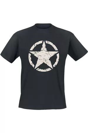 GASOLINE BANDIT Rockabilly T-paita - Army Star - S- 4XL - varten Miehet