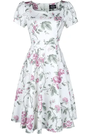 H&R London Rockabilly Keskipitkä mekko - Lenja Swing Dress - XS- 4XL - varten Naiset