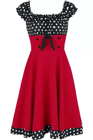 Belsira Rockabilly Keskipitkä mekko - Schulterfreies Swing-Kleid - XS- XXL - varten Naiset