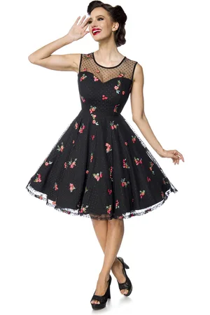 Belsira Rockabilly Keskipitkä mekko - Cocktailkleid - XS- XXL - varten Naiset