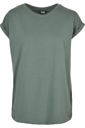 Urban classics T-paita - Ladies Extended Shoulder Tee T-paita - S- 4XL - varten Naiset