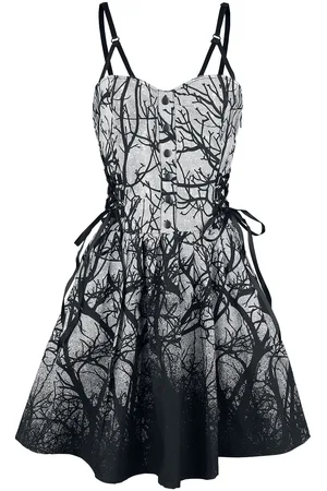 Vixxsin Gootti Keskipitkä mekko - Forest Dress - S- XXL - varten Naiset