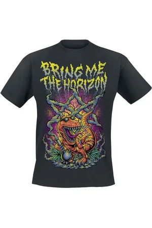 Bring Me The Horizon T-paita - Smoking Dinosaur - S- XXL - varten Miehet