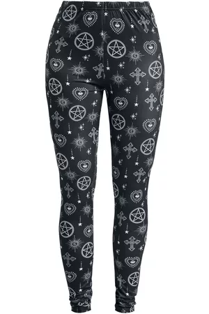 Gothicana Gootti Leggingsit - Leggingsit all-over-painatuksella - S- M - varten Naiset
