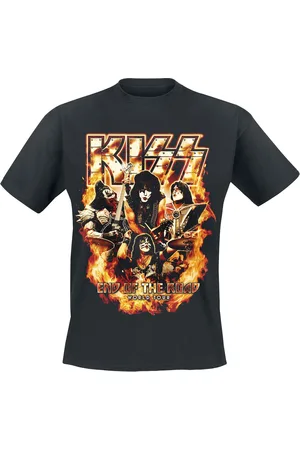 Kiss T-paita - EOTR Tour 2023 On Fire - M- 3XL - varten Miehet