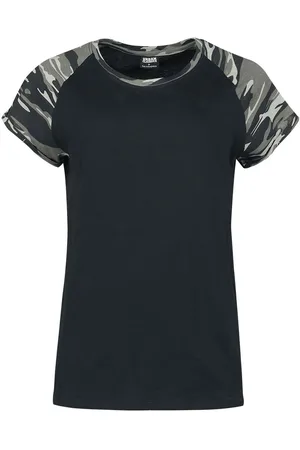 Urban classics T-paita - Ladies Contrast Raglan Tee T-paita - S- 5XL - varten Naiset