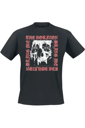 Bring Me The Horizon T-paita - Metal Logo Skull - L- XXL - varten Miehet