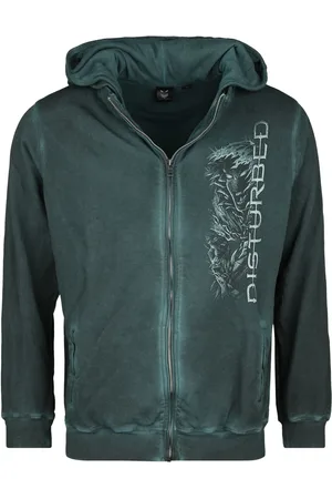 Disturbed Vetoketjuhuppari - Guitar - S- XXL - varten Miehet
