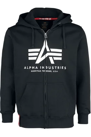 Alpha Industries Vetoketjuhuppari - Basic Zip Hoody - M - varten Miehet