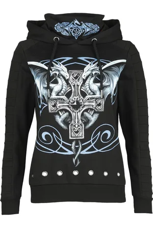 Gothicana Gootti Huppari - Gothicana X Anne Stokes huppari - S - varten Naiset