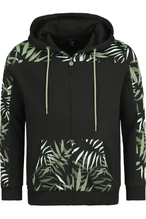 RED by EMP Vetoketjuhuppari - Hooded Jacket with Colored Print - S- XL - varten Miehet