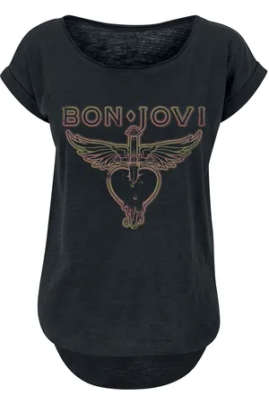 Bon Jovi T-paita - Heart & Dagger Outline - S- 3XL - varten Naiset