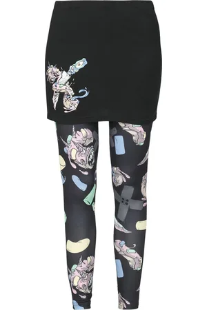 RED by EMP Leggingsit - Leggingsit hirviödonitsipainatuksella - S- XXL - varten Naiset