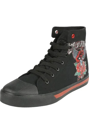 Rock Rebel Rock Varsitennarit - Tennarit old school -painatuksella - EU37- EU40 - varten Naiset