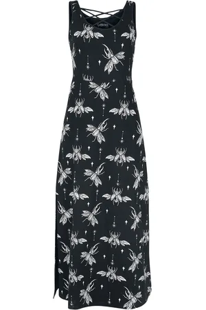 Gothicana Gootti Pitkä mekko - Maksimekko all-over-painatuksella - S- XXL - varten Naiset