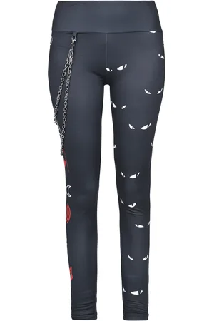 Gothicana Gootti Leggingsit - Gothicana X Emily the Strange leggingsit - S- XXL - varten Naiset
