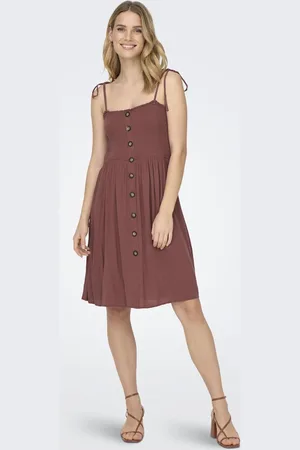 ONLY Lyhyt mekko - Onlannika S/L Smock Dress WVN NOOS - 34 - varten Naiset