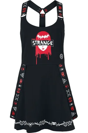 Gothicana Gootti Lyhyt mekko - Gothicana X Emily The Strange Dress - S- XXL - varten Naiset