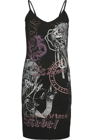 Rock Rebel Rock Lyhyt mekko - S- XXL - varten Naiset